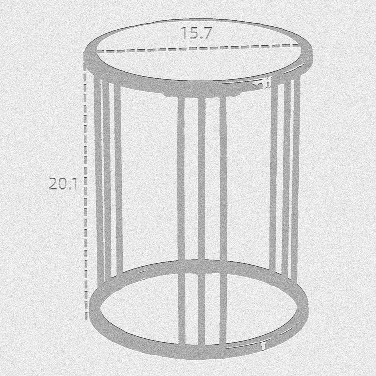 Mercer41 Marga Stone Frame End Table Wayfair Canada